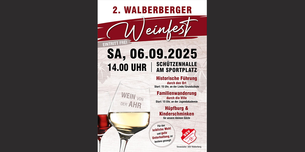 Zweites Walberberger Weinfest 2025