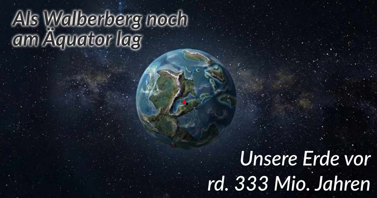 Unsere Erde vor rd. 333 Mio. Jahren